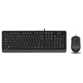 A4 TECH F1010 Q USB GRİ MM KABLOLU KLAVYE MOUSE SET thumbnail 1