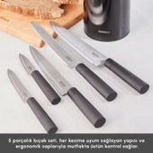 Karaca Roscar Black 6 Parça Bıçak Seti thumbnail 2