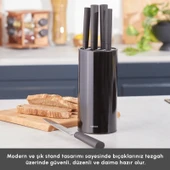 Karaca Roscar Black 6 Parça Bıçak Seti thumbnail 4