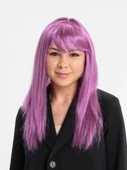 Rose Pembe Düz Kesim Peruk thumbnail 1