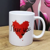 I Love You Tasarımlı Kupa Bardak thumbnail 1