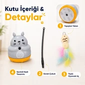 Kedi Şekilli Dönen Peluş Balıklı Olta Oyuncağı thumbnail 4