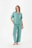 PJS 29043 Kadın Düğmeli Pijama Takımı thumbnail 1