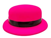 Neon Pembe Uv Parti Şapkası Plastik thumbnail 1