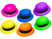 Neon Sarı Uv Parti Şapkası Plastik thumbnail 3