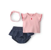 Carters Kız Bebek Alt Üst Set 1U538410 Pembe thumbnail 1