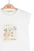 NK Smiling Tshirt 31600 Ekru Mavi thumbnail 3