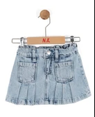 NK Pileli Etek 51701 Mavi thumbnail 2