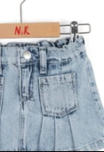 NK Pileli Etek 51701 Mavi thumbnail 3