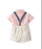 Carters Erkek Bebek Body Şort Set 1U634810 Pembe thumbnail 2