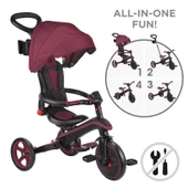 Globber Explorer 4in1 Katlanabilir Bisiklet Bordo thumbnail 4