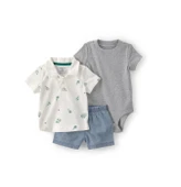 Carters Erkek Bebek Body Şort Set 1U533910 Bej thumbnail 1