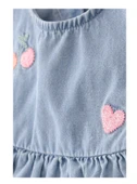 Carters Kız Bebek Body Şort Set 1U529310 Mavi thumbnail 2