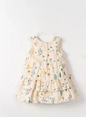 NK Sunflower Elbise 71603 Krem thumbnail 2