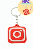 InstagramLogolu 3D Baskılı NFC Anahtarlık thumbnail 1
