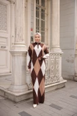 BAKLAVA DESENLİ TRİKO ELBİSE thumbnail 7
