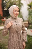 YARIM PATLI VİSKON ELBİSE thumbnail 8