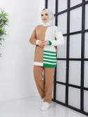 YEŞİL ŞERİTLİ PANTOLONLU İKİLİ TRİKO TAKIM thumbnail 1