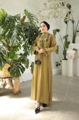 ETNİK NAKIŞLI KETEN ELBİSE thumbnail 8