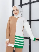 YEŞİL ŞERİTLİ PANTOLONLU İKİLİ TRİKO TAKIM thumbnail 4