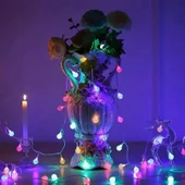3m 20 Led Kristal Top RGB Pilli thumbnail 5