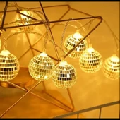 2m 10 LED Pilli Disko Toplu Işık thumbnail 5