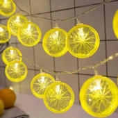 2m 10 Led Pilli Limon Işık thumbnail 1