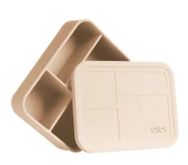 OiOi Beslenme Kutusu Bento Bubble Beige thumbnail 1
