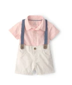 Carters Erkek Bebek Body Şort Set 1U634810 Pembe thumbnail 1