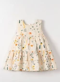 NK Sunflower Elbise 71603 Krem thumbnail 1