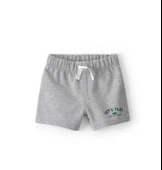 Carters Erkek Bebek Body Şort Set 1U533110 Gri thumbnail 2