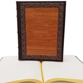 Dekoratif Hediyelik Ahşap Deri Defter thumbnail 2