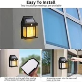 Solar Rustik Ampullü Duvar Lambası - Gün Işığı thumbnail 4