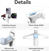 Ulanzi Jj02 Extendable Telefon Tripod Grip Beyaz thumbnail 6