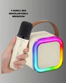Taşınabilir Karaoke Mikrofon Seti Bluetooth Hoparlörlü thumbnail 4
