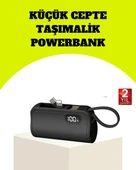 Dahili Type-c Konektörlü Mini 2000mah Powerbank thumbnail 1