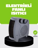 Güvenli Elektrikli Fanlı Isıtıcı Termostatlı Hızlı Isıtma thumbnail 1