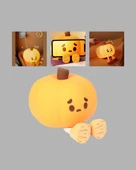 Pumpkin Led Gece Lambası Üç Kademeli Işık Ayarlı thumbnail 4
