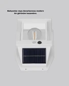 Solar Sensörlü Dış Mekan Lamba 3 Işık Modlu Ve Ip65 Dayanıklı thumbnail 3