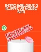 Retro Tarz Bluetooth 5.1 Klavye – Win/osx/android/ios Uyumlu thumbnail 1