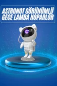 Projeksiyon Astronot Lamba Speaker Sevimli Astronot Bluetooth Hoparlör thumbnail 1