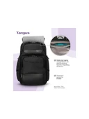 Targus HeritageLuxe 15-16" BackPack - Black - TARTBB656GL thumbnail 7