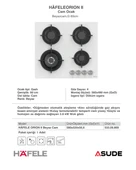 Hafele Orion II 60 cm Ankastre Ocak thumbnail 3