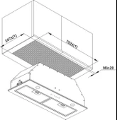 Hafele Box S Gömme Davlumbaz 72 cm thumbnail 5
