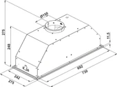 Hafele Box S Gömme Davlumbaz 72 cm thumbnail 4