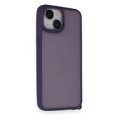 İphone 14 Kılıf Elegant Kapak - Derin Mor thumbnail 1