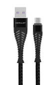 Konfulon S61 Micro USB Kablo 1.2M 2.1A - Siyah thumbnail 1