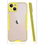 Newface Apple iPhone 14 Plus Kılıf Platin Silikon - Sarı thumbnail 2