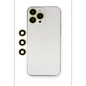 Newface Apple iPhone 12 Pro Max Shine Kamera Lens - Gold thumbnail 2