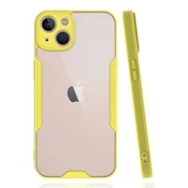 Newface Apple iPhone 14 Plus Kılıf Platin Silikon - Sarı thumbnail 3